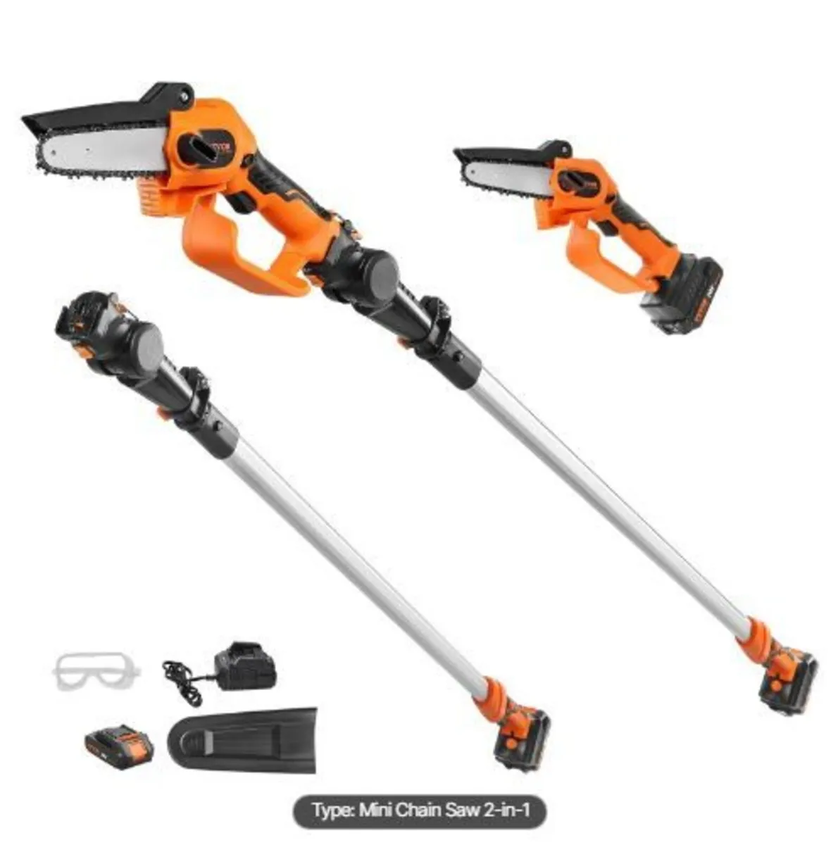 2-in-1 Cordless Pole Saw & Mini Chainsaw - Image 3