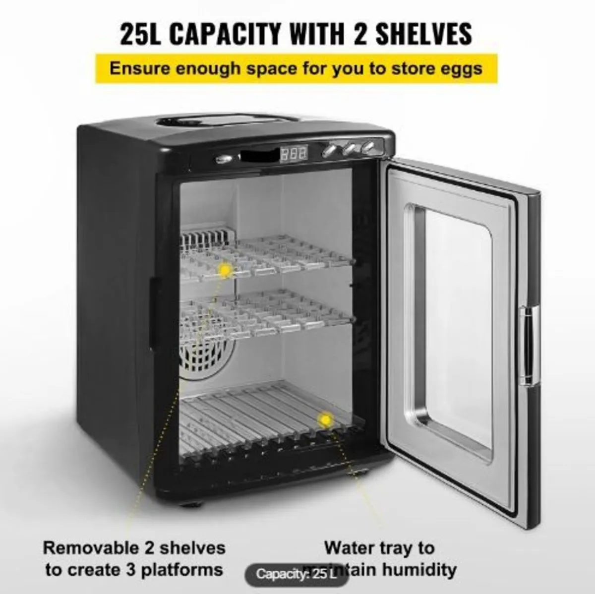 Black Reptile Incubator 25L - Image 4
