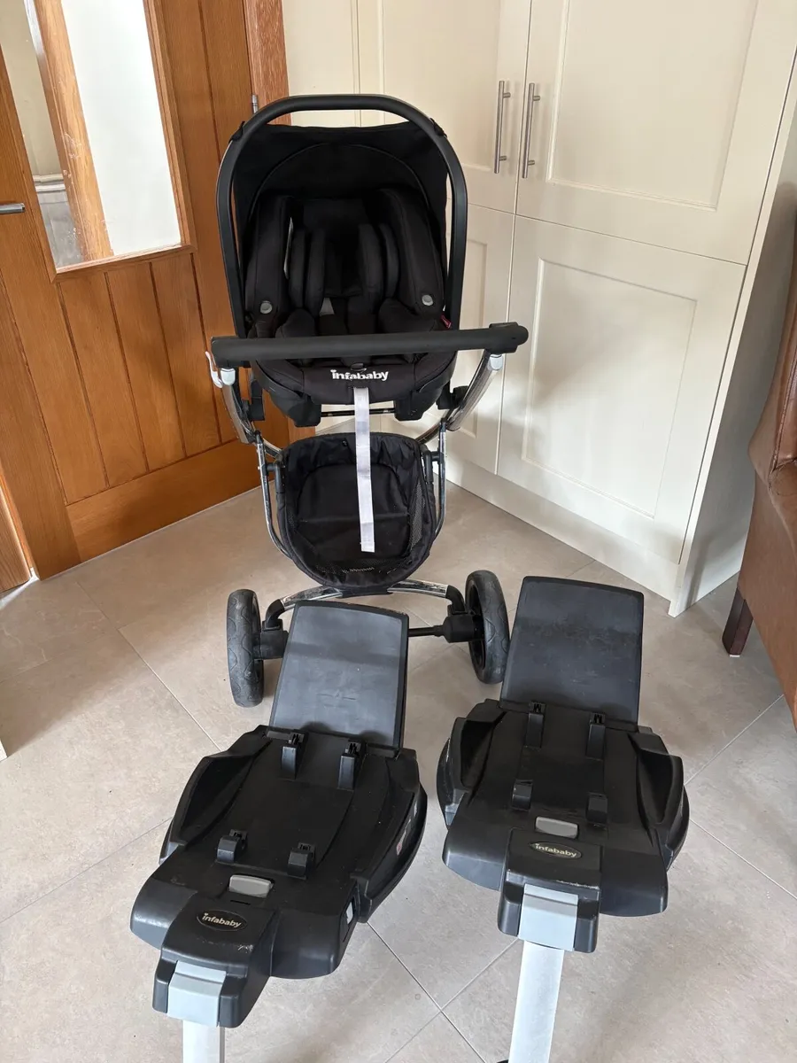 Infababy travel system with car seat +isofix bases - Image 4