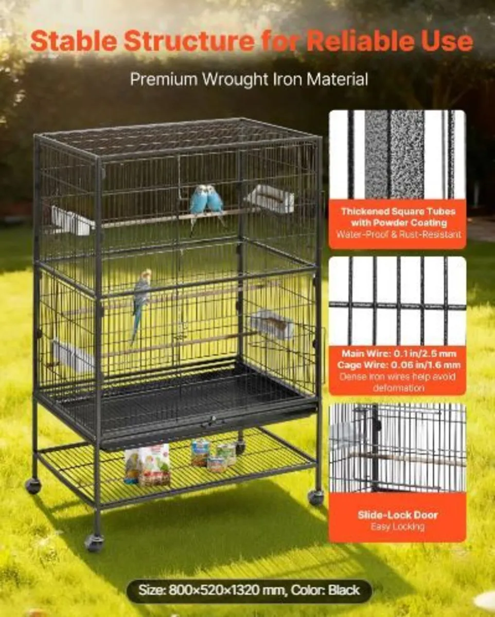 Bird Cage, 800 x 520 x 1320mm - Image 2