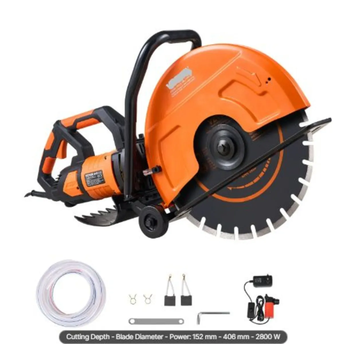 16"/40.6cm Electric Concrete Saw Wet/Dry Saw Cutte - Image 1