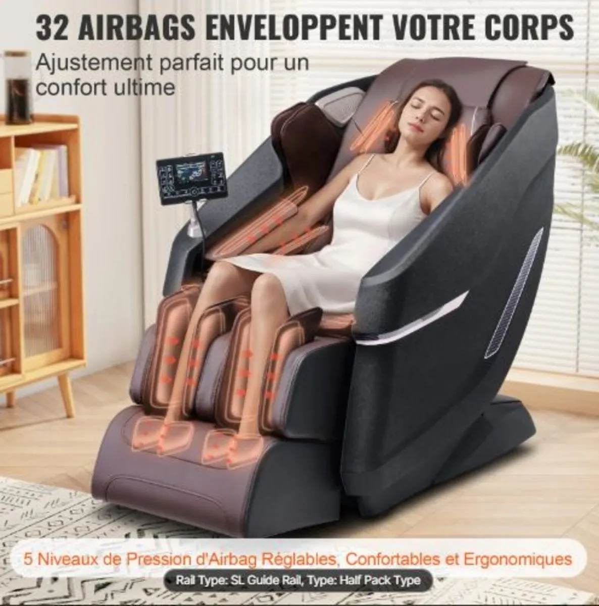 Full Body Massage Chair, SL-Track Zero Gravity - Image 4