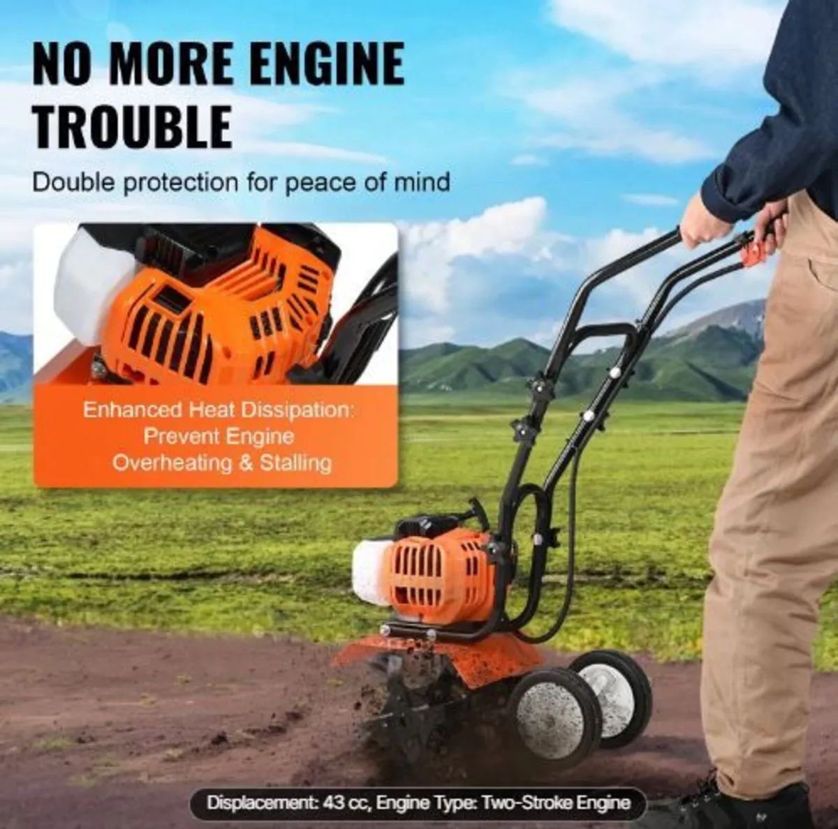 Tiller Cultivator Gas Powered - Image 2