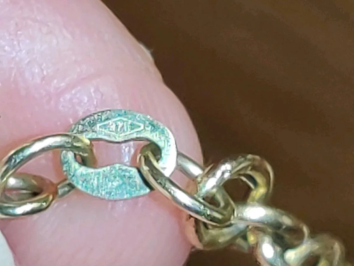 HEART OF GOLD T-BAR, 9CT Solid Gold New Bracelet ! - Image 4