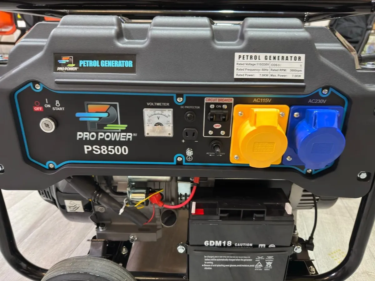 7.5kW Petrol Generator – 25L Tank | Key Start - Image 3