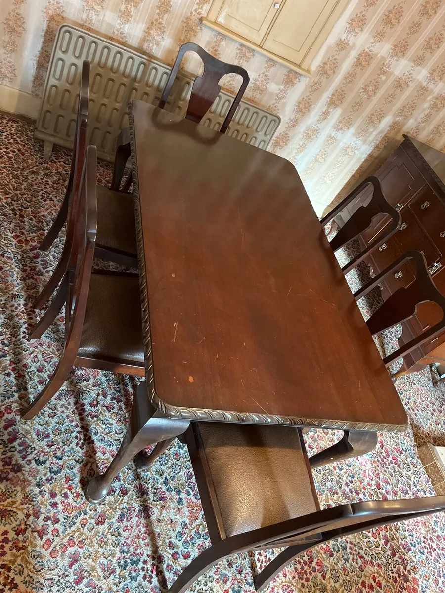 Dining room table and chairs, seats 6 - Image 3