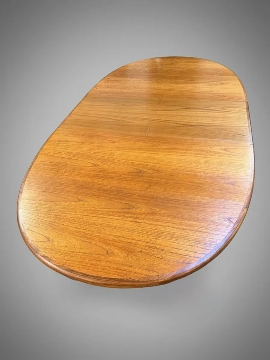 Mid-Century Teak G-Plan "Whale Tail" Extending Dining Table - Image 3