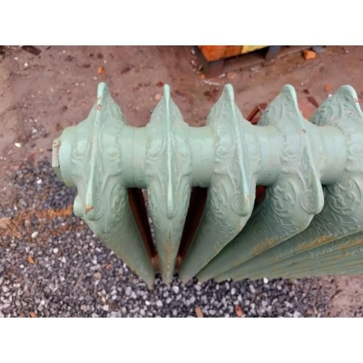 Cast Iron Radiator – Large Green Ornate- KAS479 - Image 3