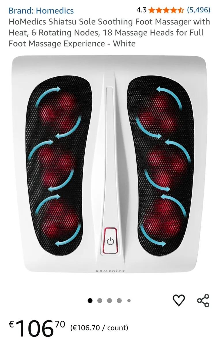 Homedics Shiatsu Foot Massager with Heat - Image 2