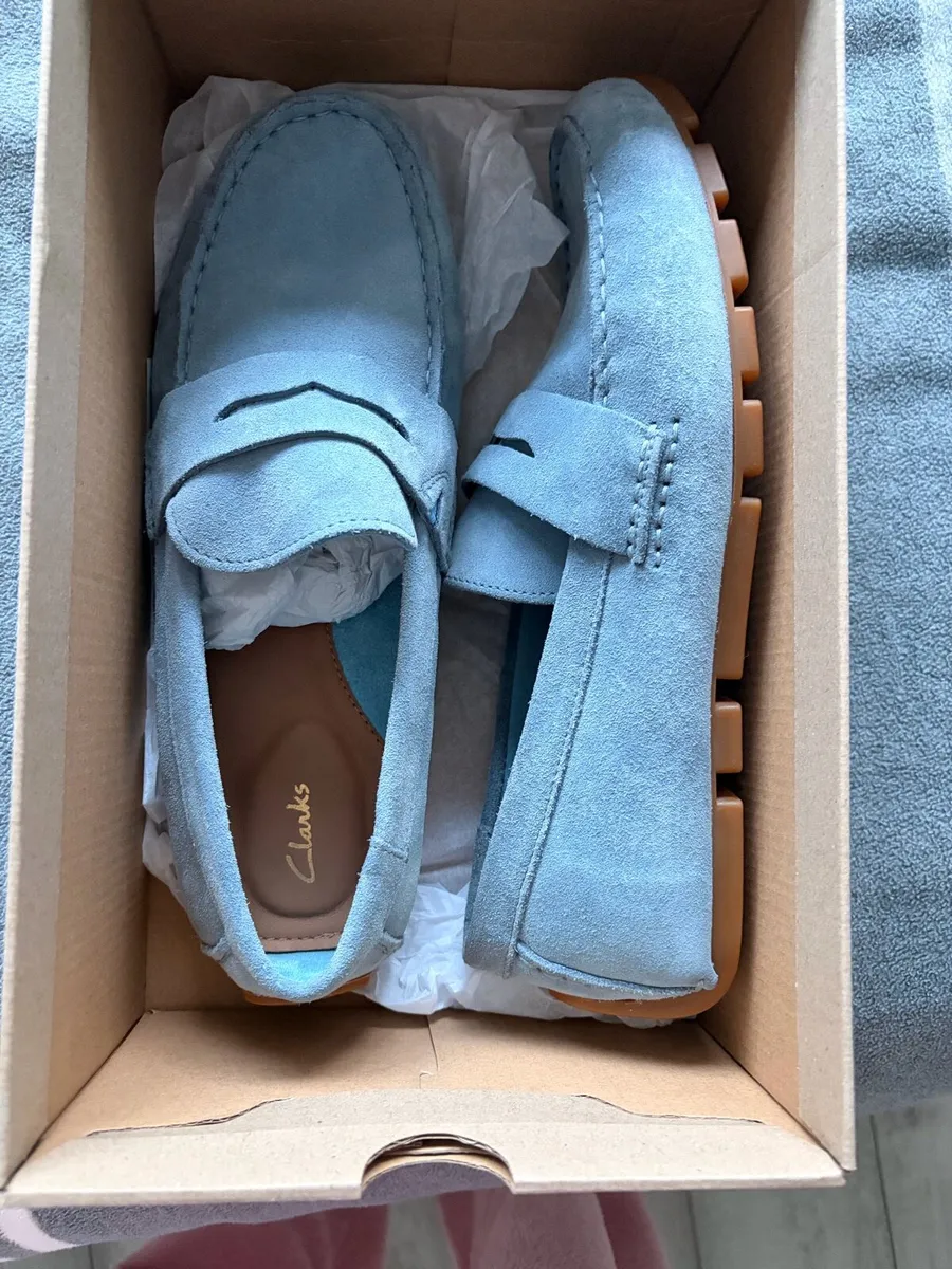 Men’s blue suede loafers , brand new , in box - Image 3