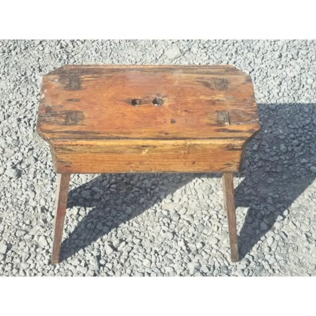 Wooden Footstool Small KAS1308 - Image 3