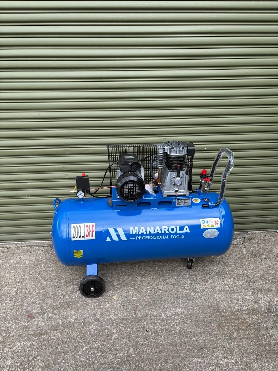 🔥 BRAND NEW 200L MANAROLA AIR COMPRESSOR - Image 1