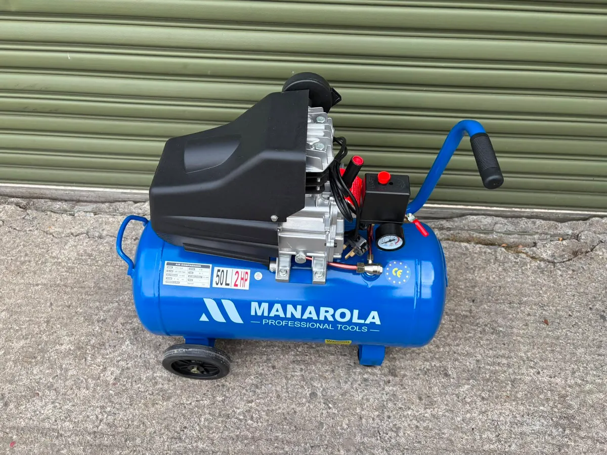 MANAROLA 50 Litre Air Compressor — 2HP - Image 4