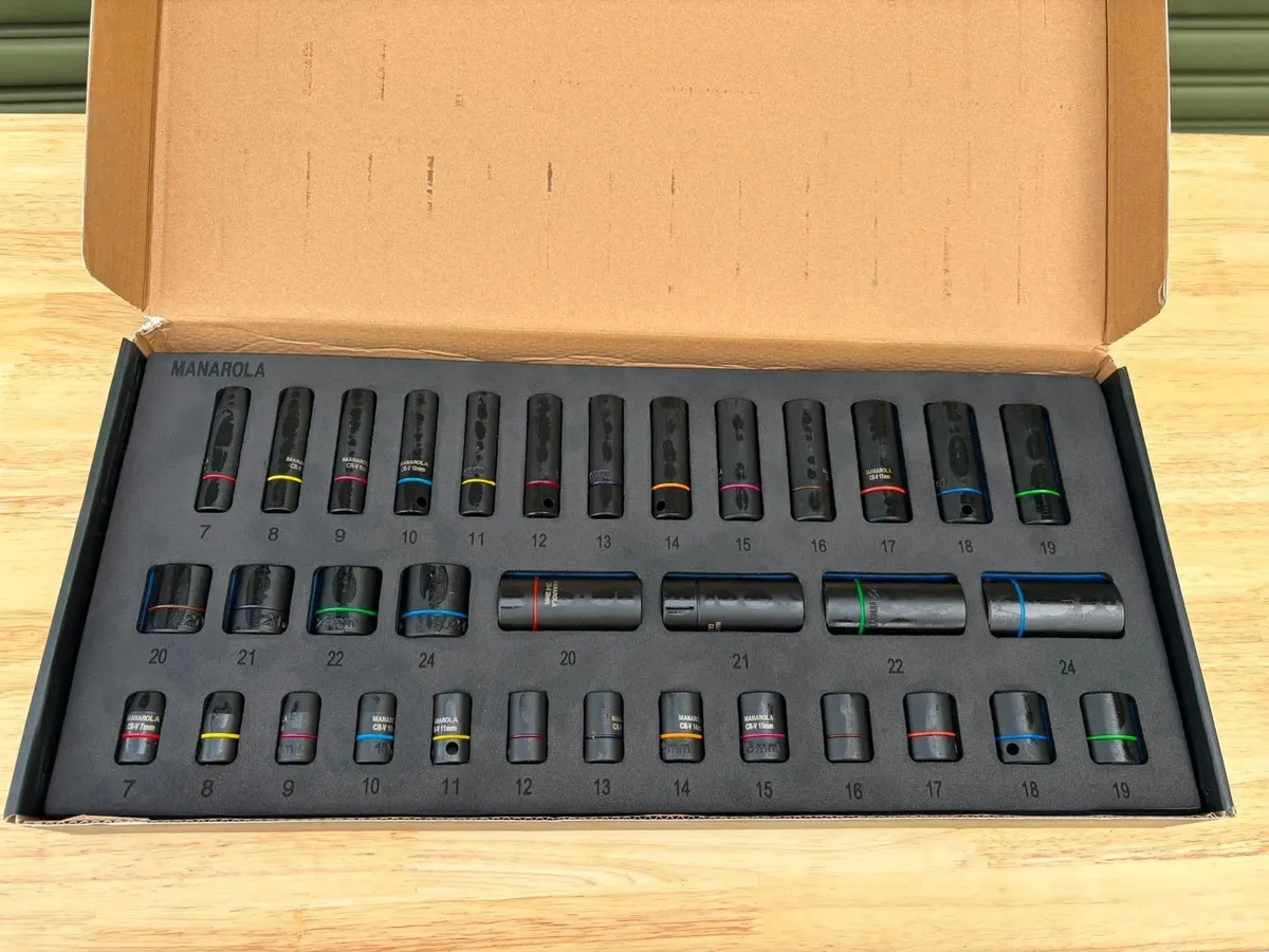 MANAROLA — Professional 34PC Impact Socket Set - Image 2