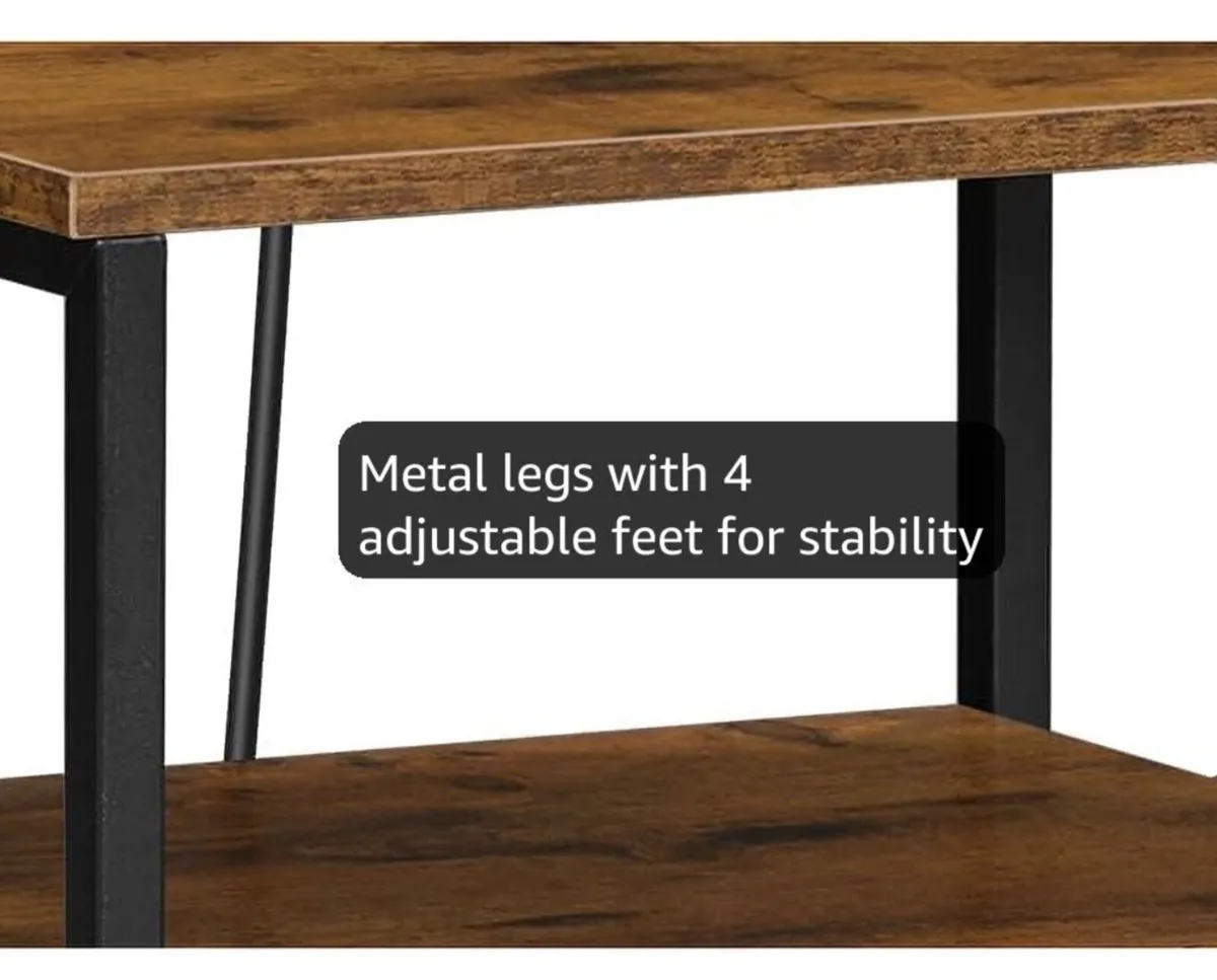 Bedside Table with Charging Station, Side Table wi - Image 2