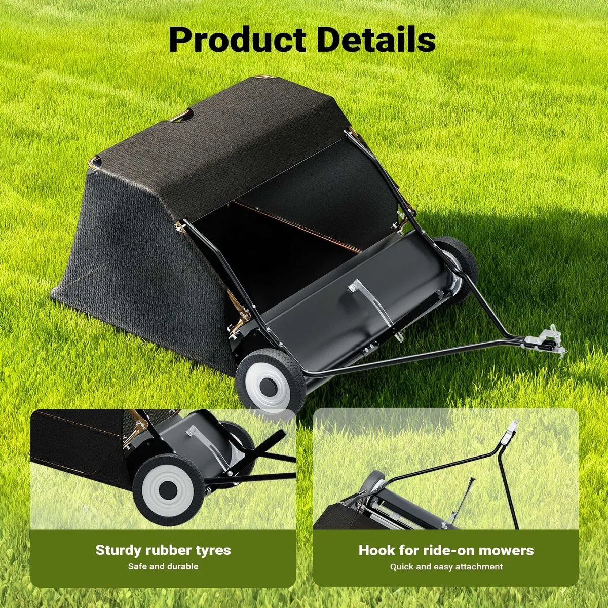 Lawn Leaf sweeper 105cm ..Free Delivery - Image 4