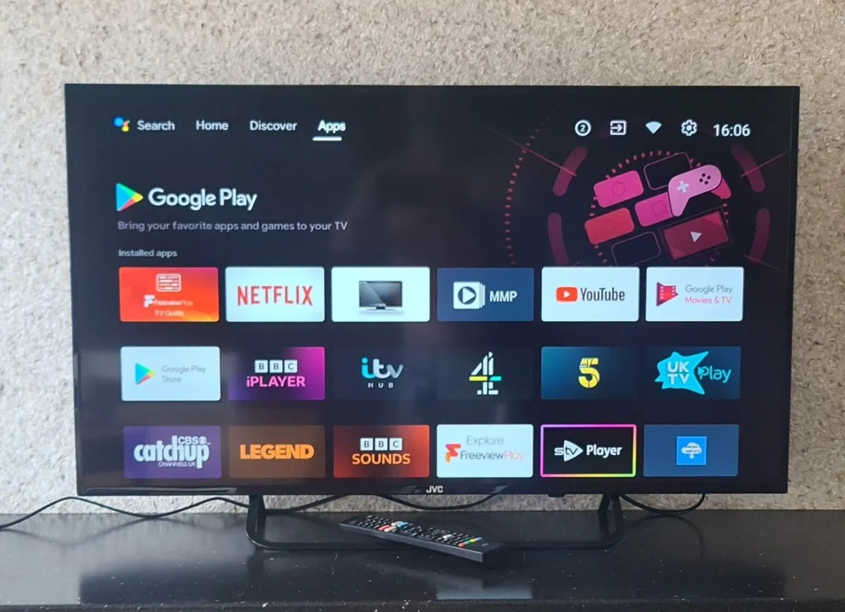 JVC 40" LED Smart Full HD Android TV - Image 1