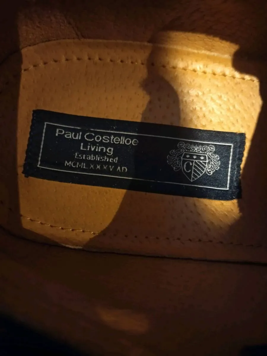 Paul Costello Mens Navy Leather Shoes - Image 4