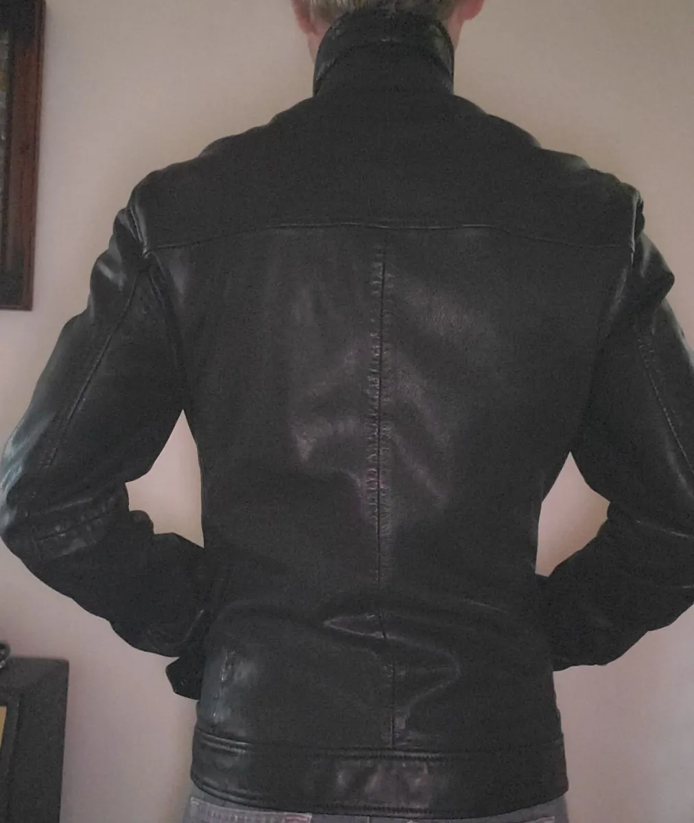 NEW.... AllSaints Black Luck Leather Jacket ...NEW - Image 3