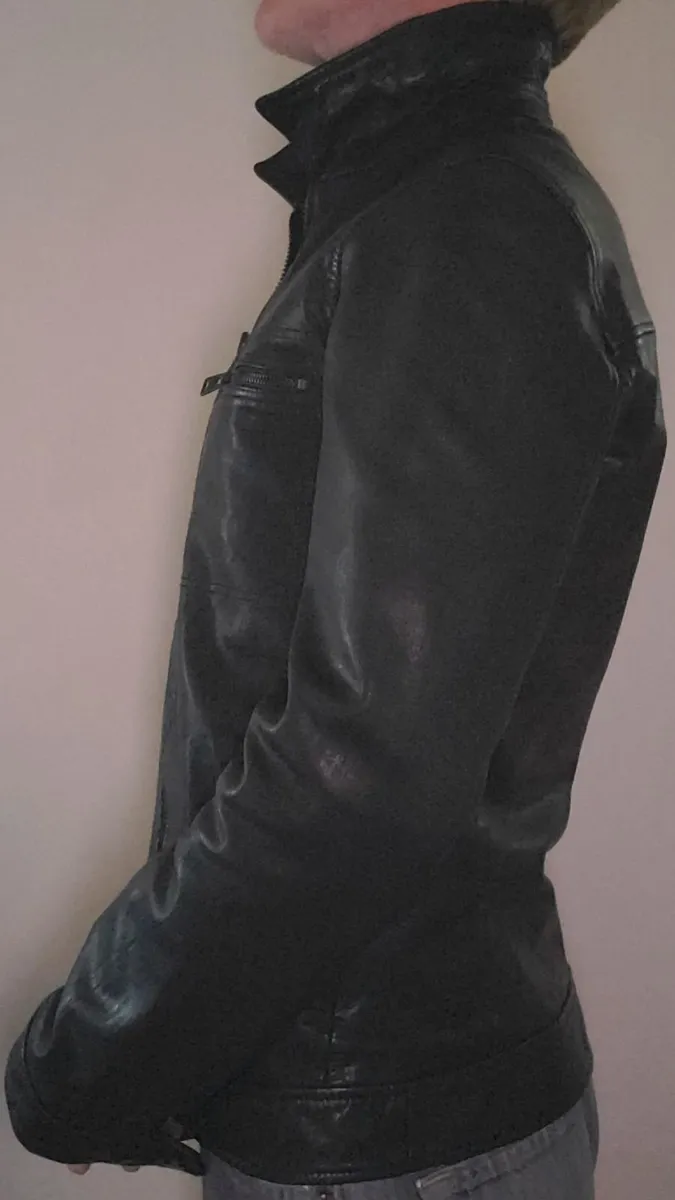 NEW.... AllSaints Black Luck Leather Jacket ...NEW - Image 4
