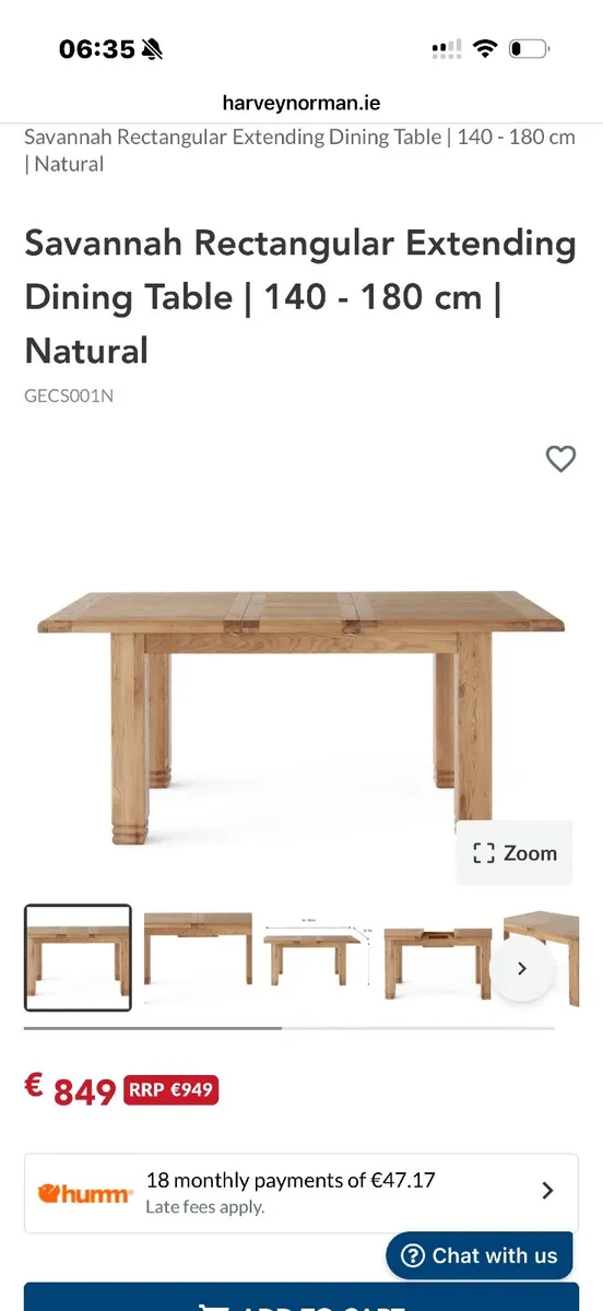 Dining set solid oak - Image 3