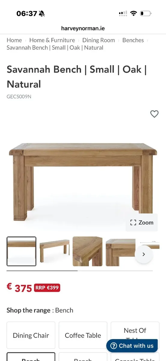 Dining set solid oak - Image 4