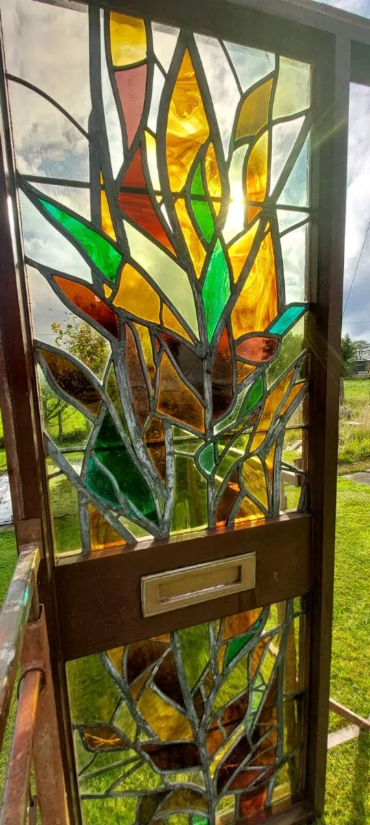 Stained Glass side panel window / frame - Image 1