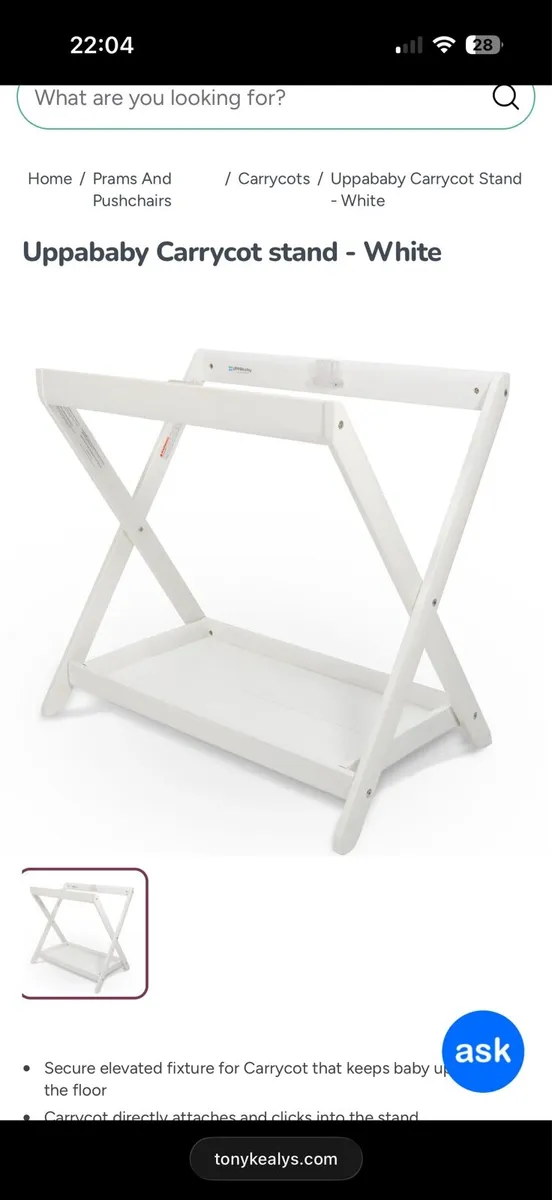 Uppa baby vista basset stand - Image 1