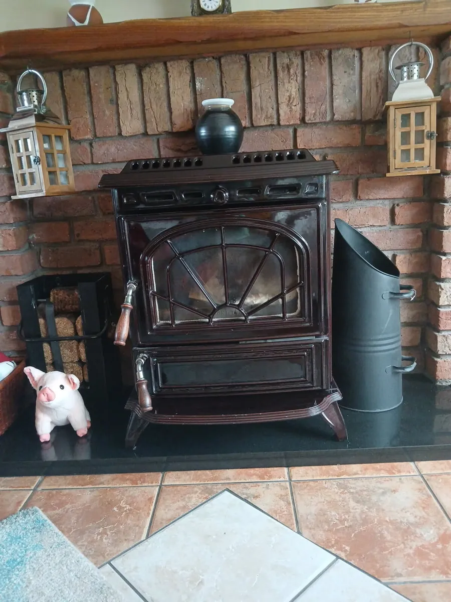Stanley  stove with a back boiler