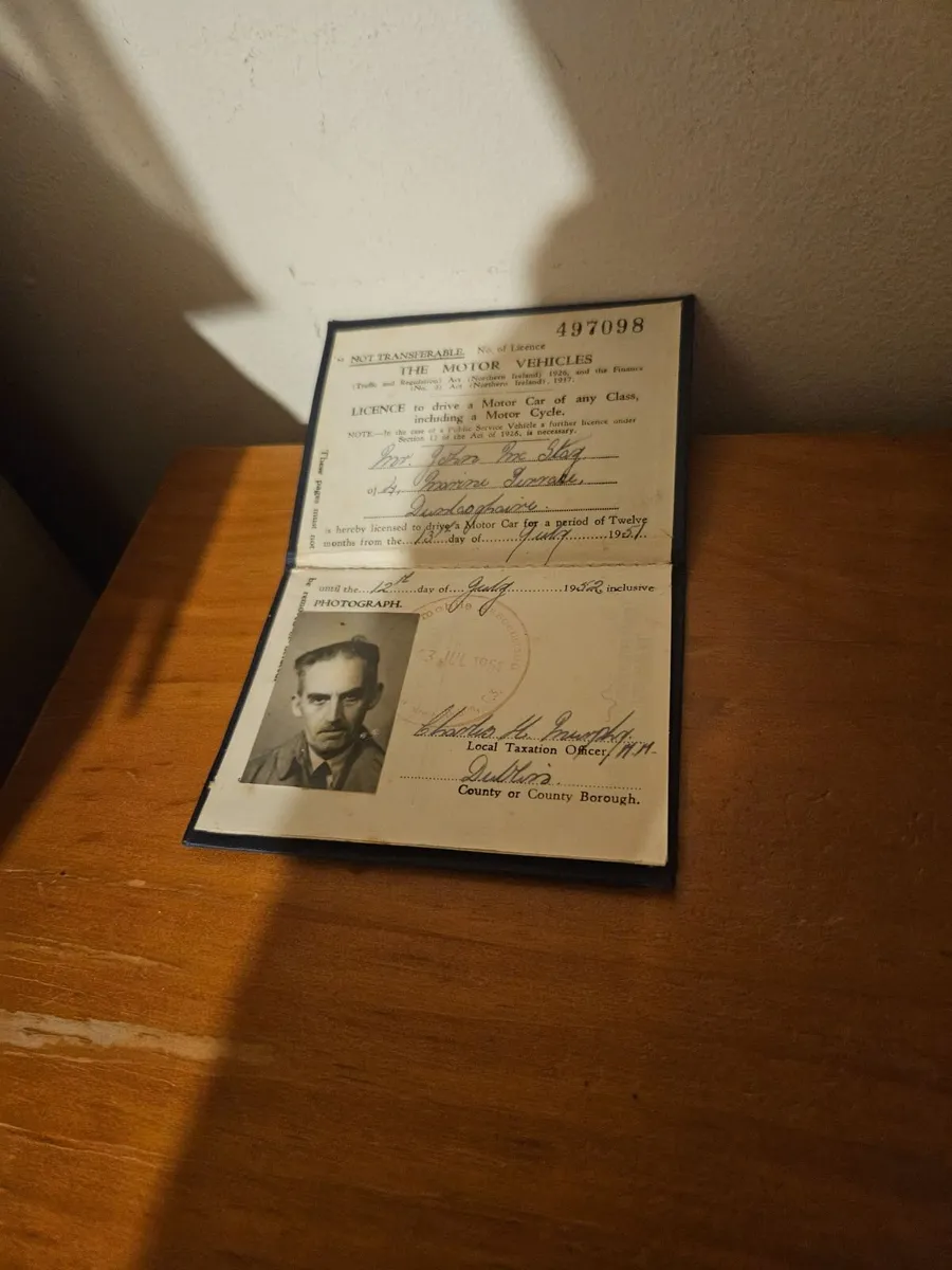Vintage Driving Licence - Image 1