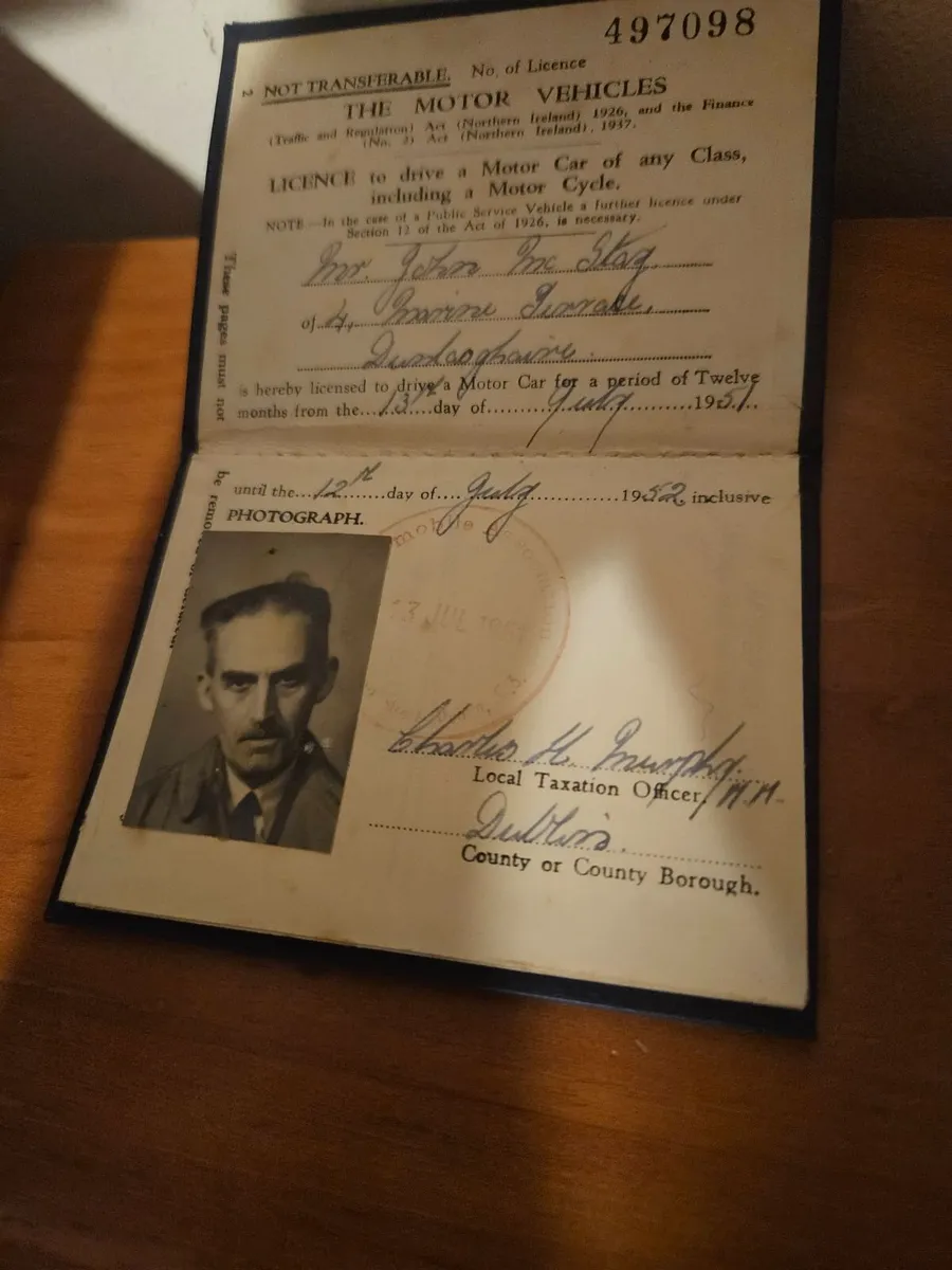 Vintage Driving Licence - Image 3