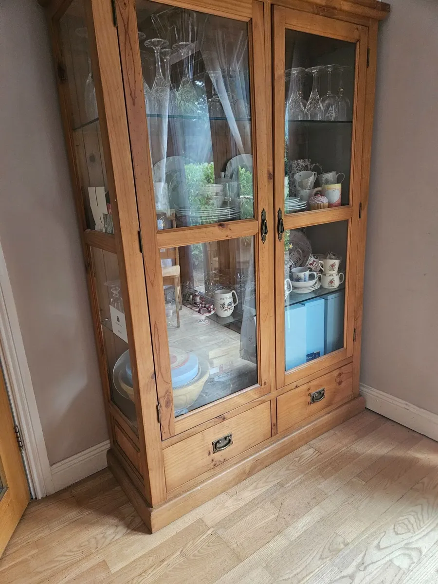 Pine display cabinet - Image 1