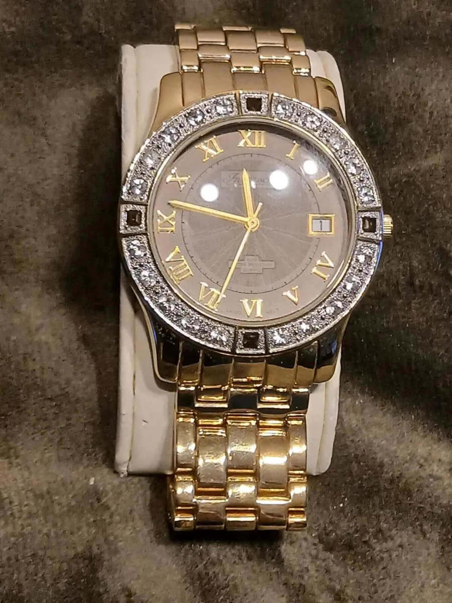 18k gold plate Ingersoll Gems gents watch. - Image 2