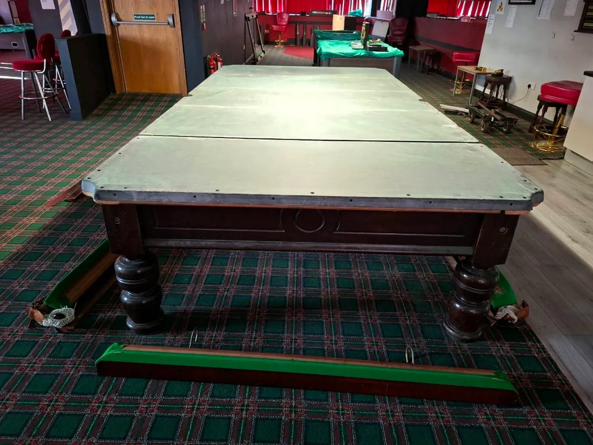 12 x 6 ft snooker table. 
Complete. 
Disassembled. - Image 4