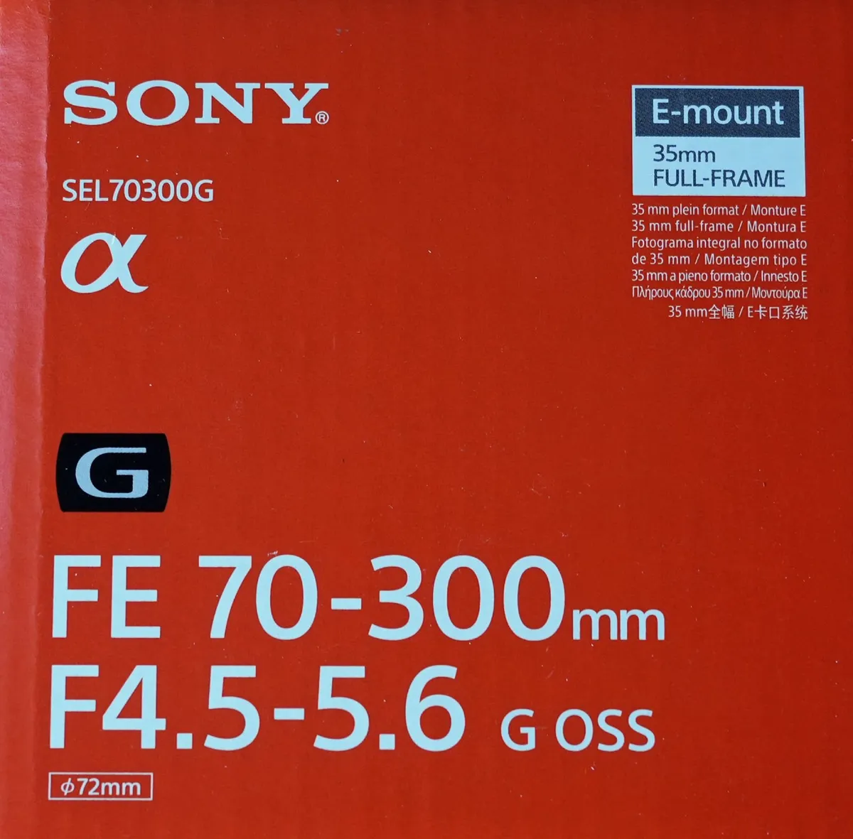 Sony SEL 70-300mm F4.5-5.6 G OSS Lens - Image 1