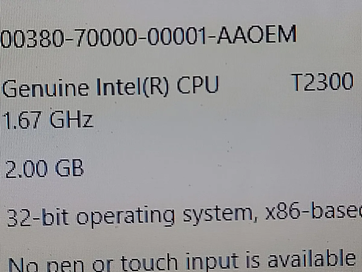 Acer Aspire Laptop. 5612 WLMi, 32 bit, 2GB, Win 10 - Image 2