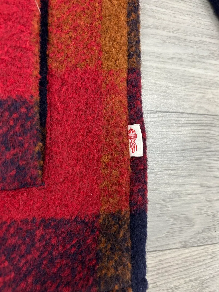 Revolution Denmark Plaid Check Bomber Jacket M - Image 3