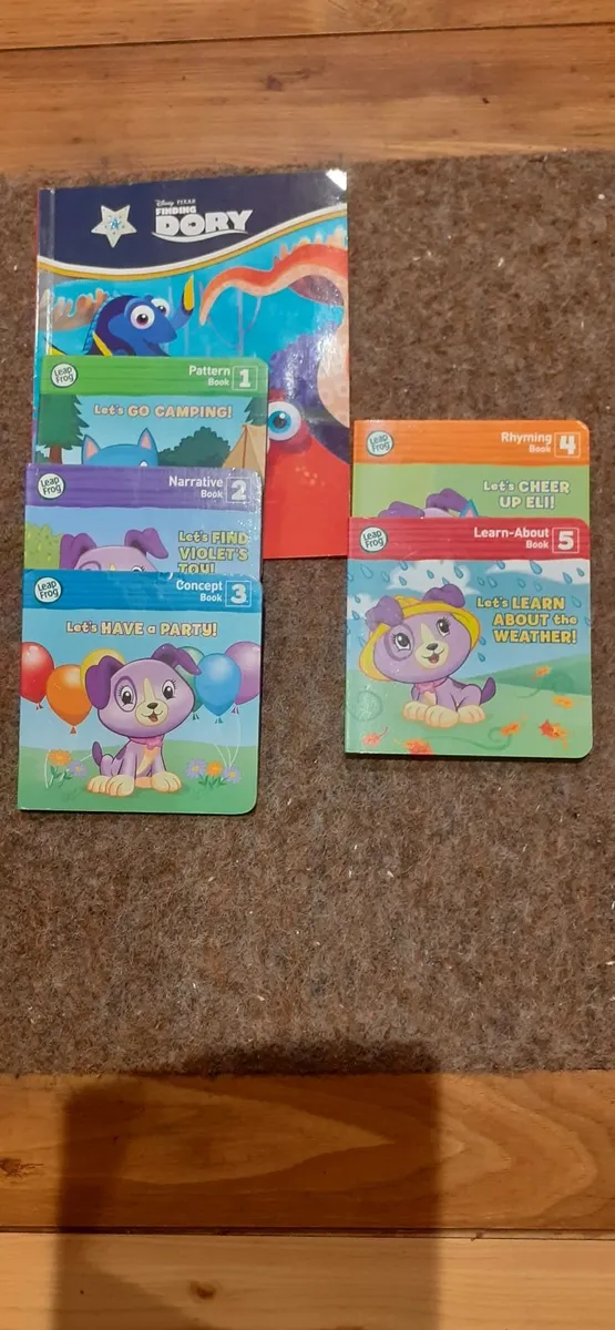 Fisher-Price Chair + books + 6 pieces kids toys - Image 2