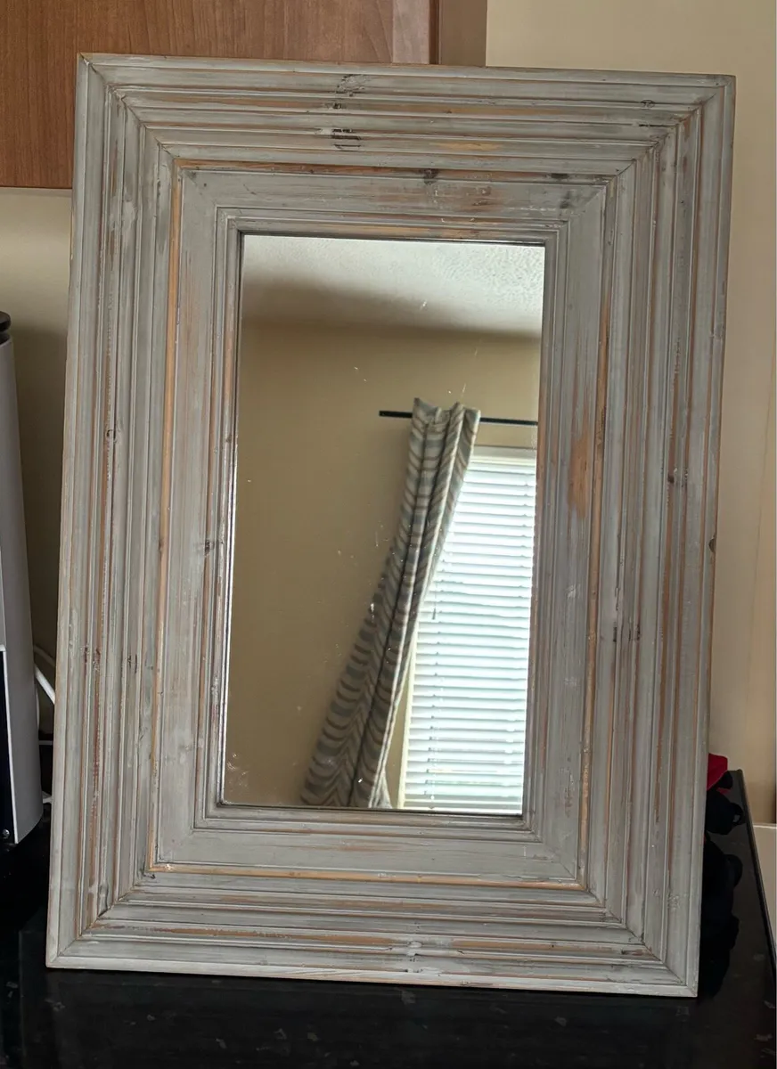 Rustic Mirror & Coat Rack - Image 1