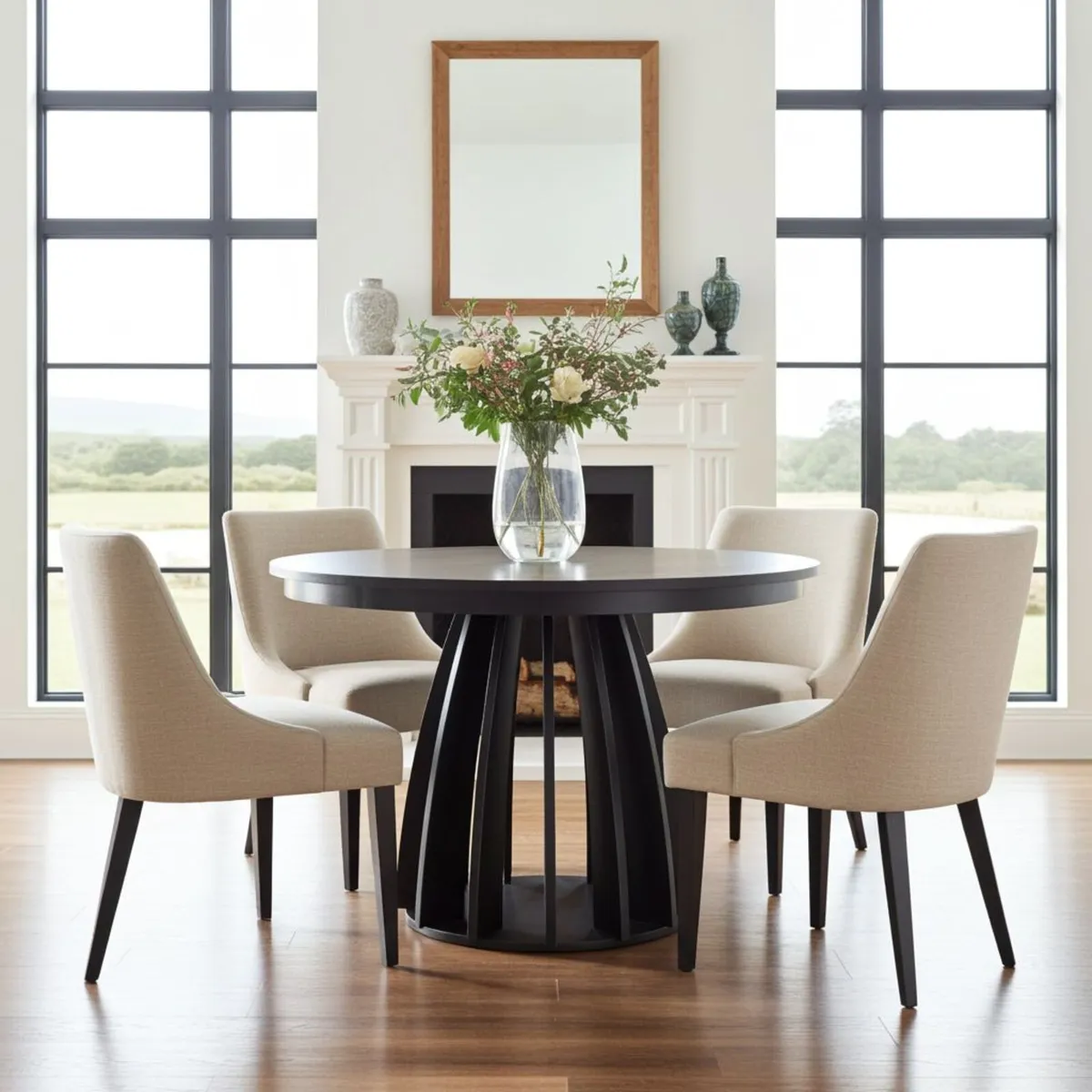 Axis Black Extendable Dining Table 100 to 140cm - Image 2