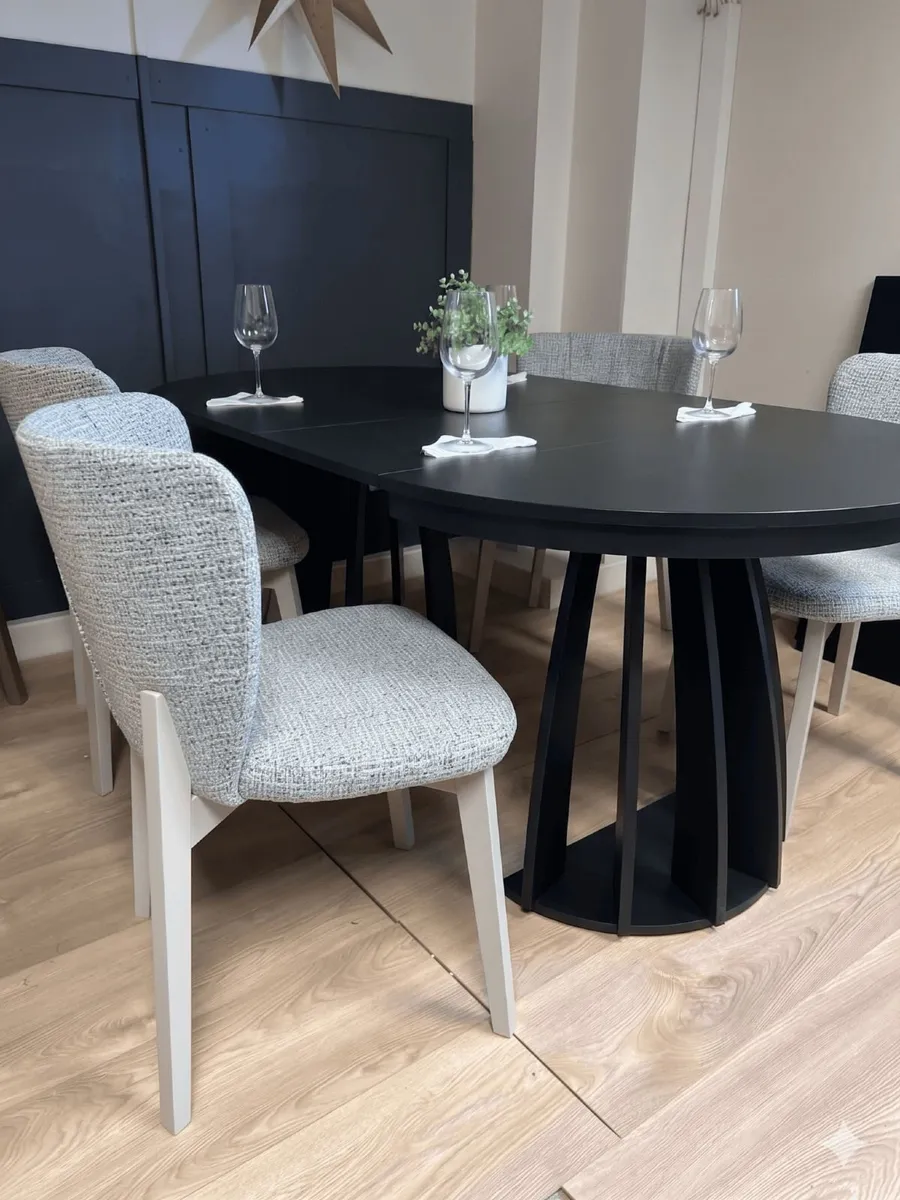 Axis Black Extendable Dining Table 100 to 140cm - Image 3