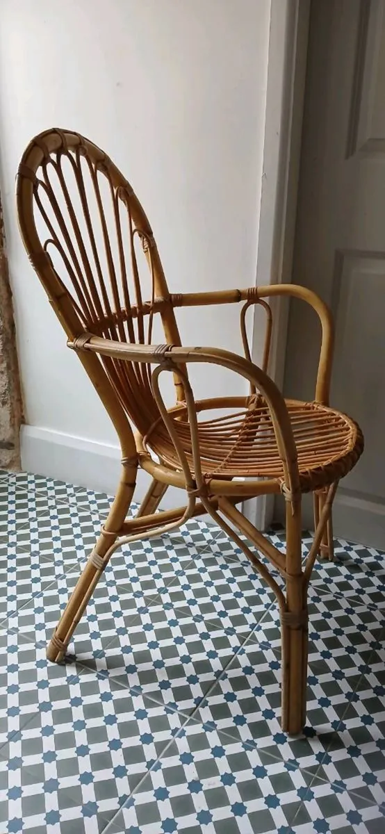 Mid-century Bamboo Chair - Image 2