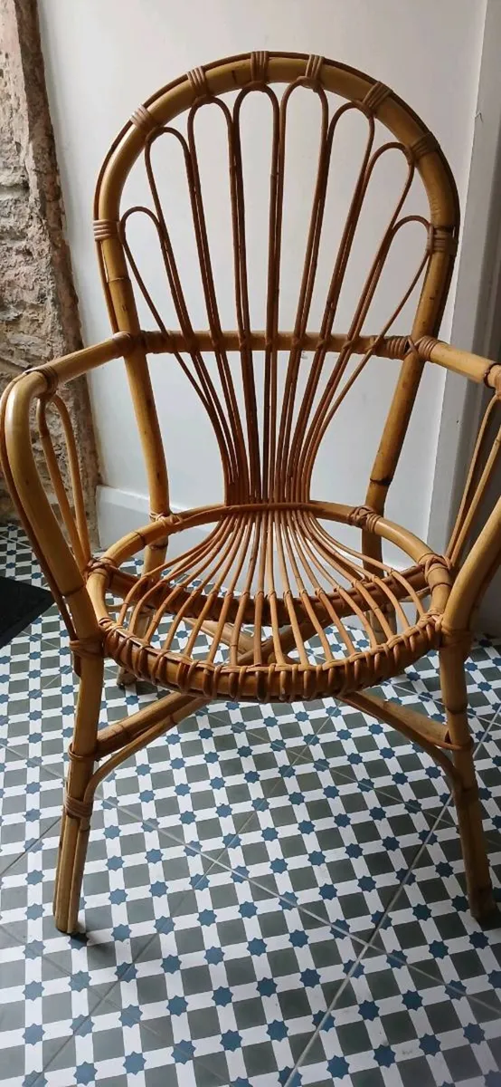 Mid-century Bamboo Chair - Image 3