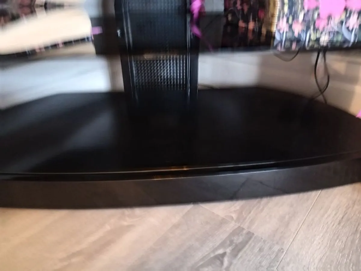 Beautiful Black Glass TV Unit - Image 4