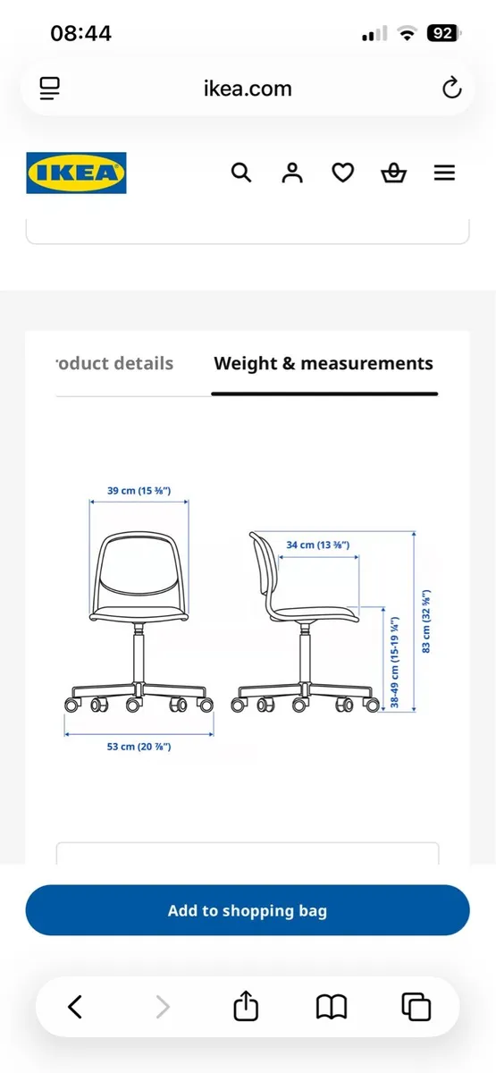 IKEA ÖRFJÄLL Children's desk chair - Image 3
