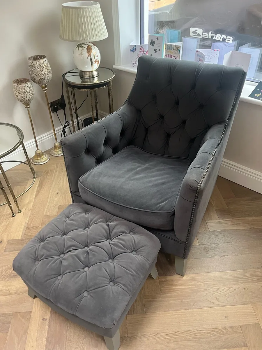 Couch, Armchair and foot rest - Image 1