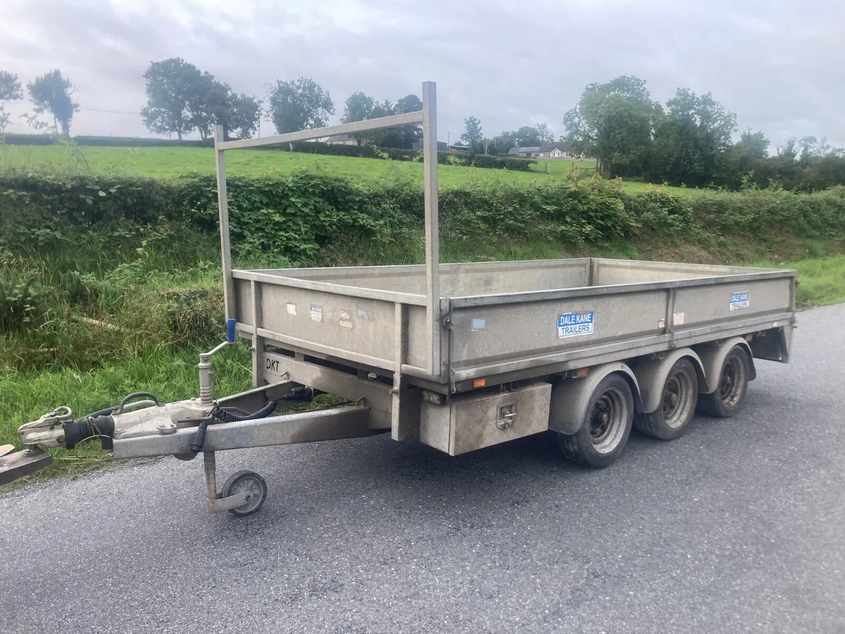 Used Dale Kane 12x6 Tri axle Dropside Trailer - Image 1