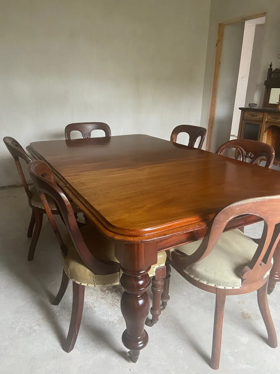 William IV extended dining table - Image 3