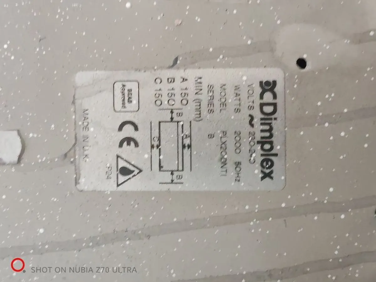 Dimplex wall heater - Image 3