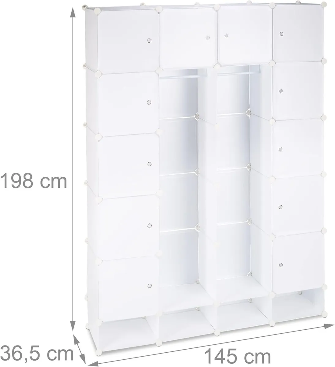 Wardrobe 18 Compartments Plastic Closet Shoe - Image 4